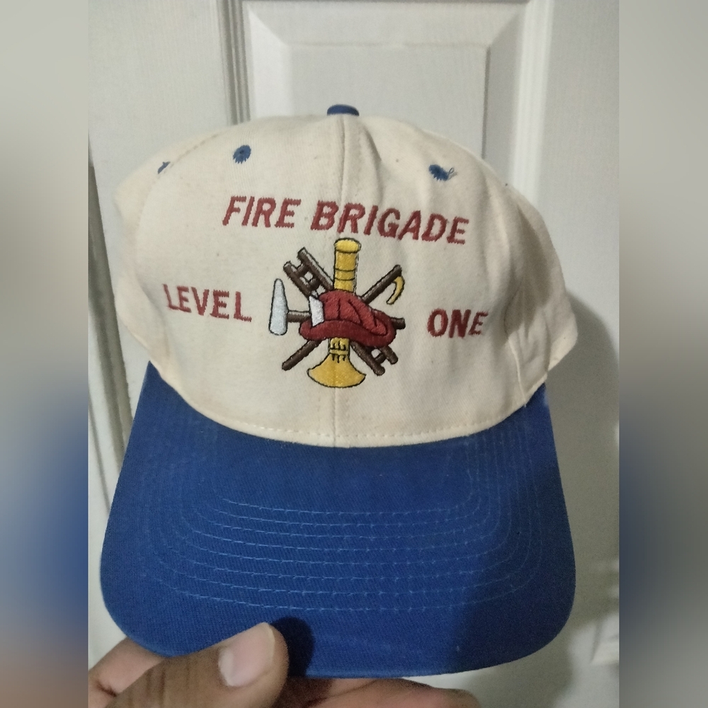 Fire Brigade Level One Cap - Blue and Cream